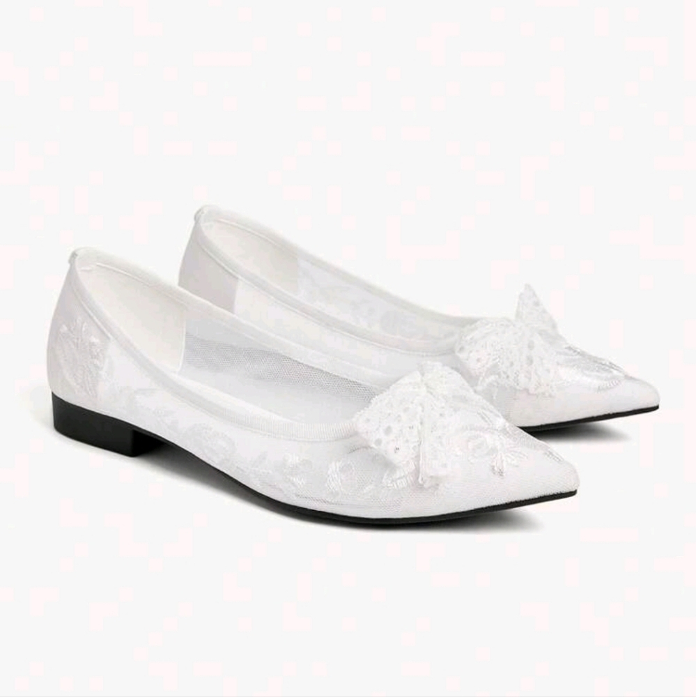 Elegant Bow-Knot Pointed Toe Cloud-Soft Flat Shoes,Sweet & Charm - Picture 1 of 5